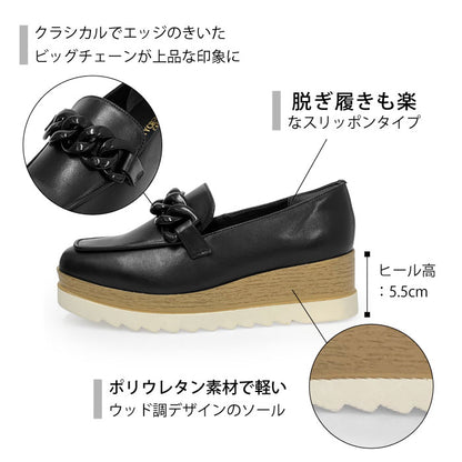 BEAUTYCREW CASUAL 厚底レザーシューズ 059-2583ss