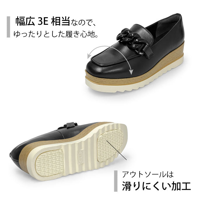 BEAUTYCREW CASUAL 厚底レザーシューズ 059-2583ss