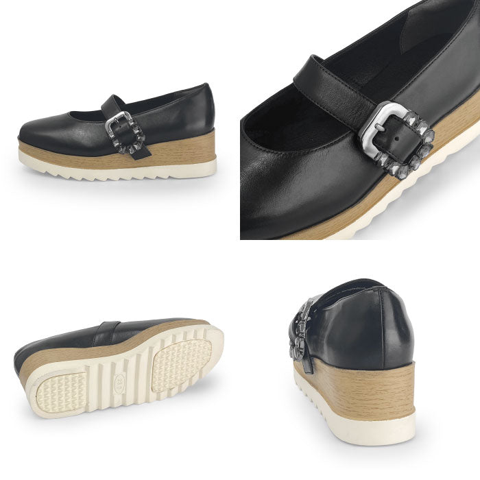 BEAUTYCREW CASUAL 厚底レザーパンプス 059-2584aw
