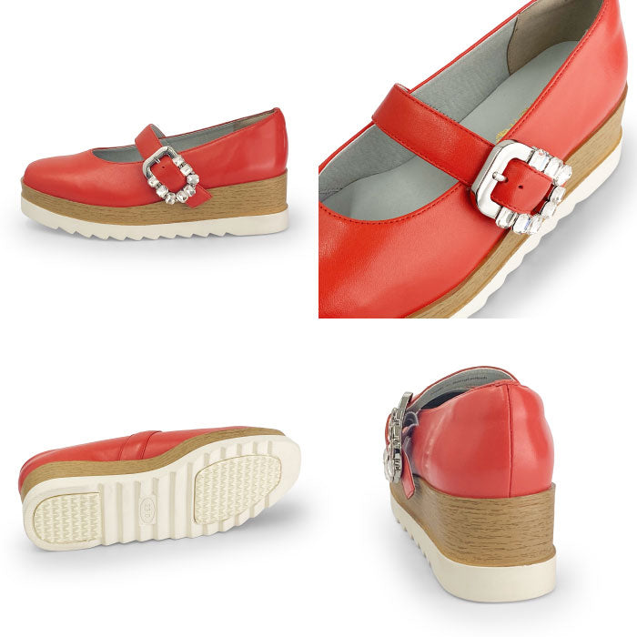 BEAUTYCREW CASUAL 厚底レザーパンプス 059-2584aw