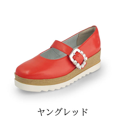 BEAUTYCREW CASUAL 厚底レザーパンプス 059-2584aw