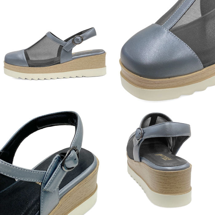BEAUTYCREW CASUAL 厚底レザーグルカサンダル 059-2585