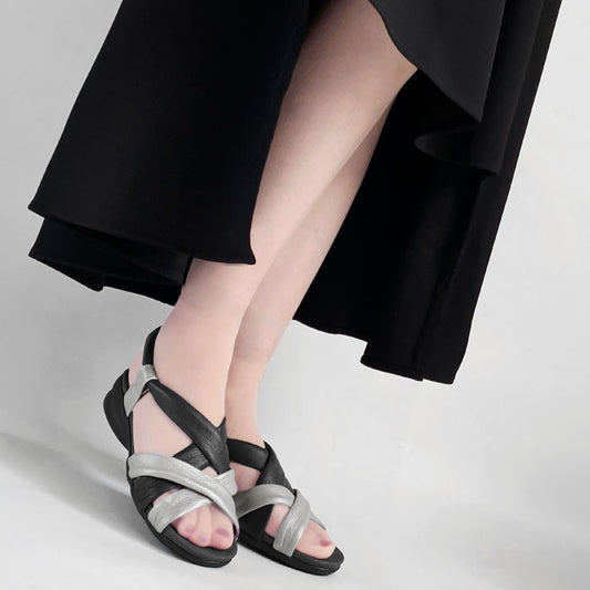 Airystep ぺたんこレザーサンダル 059-3368