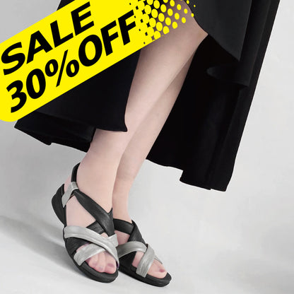 【FINAL SALE 対象】Airystep ぺたんこレザーサンダル059-3368