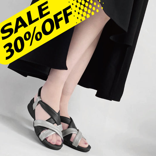 【FINAL SALE 対象】Airystep ぺたんこレザーサンダル059-3368