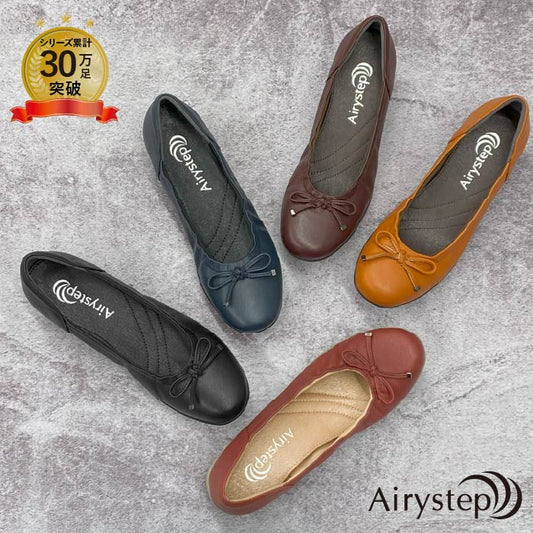 Airystepレザーバレエシューズ059-3551aw
