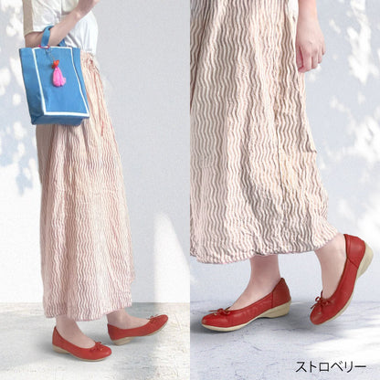 Airystepレザーバレエシューズ059-3551aw