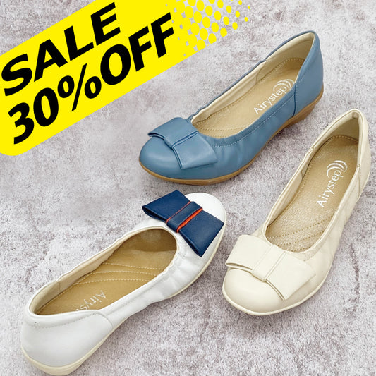 【FINAL SALE 対象】Airystepレザーバレエシューズ059-3552ss