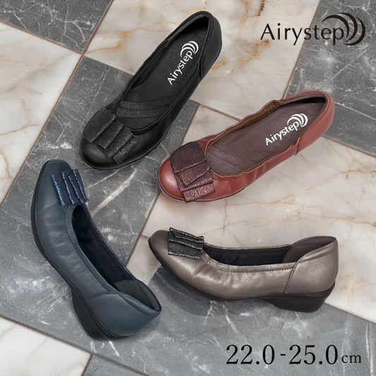 Airystep レザーバレエシューズ 059-3555aw