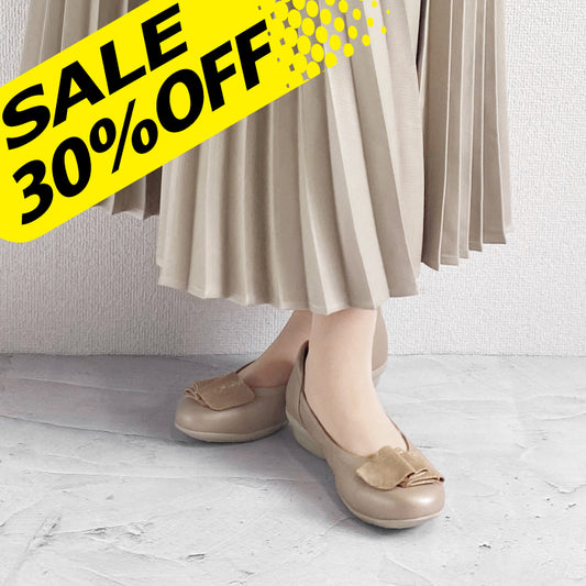 【FINAL SALE 対象】Airystep レザーバレエシューズ 059-3555ss