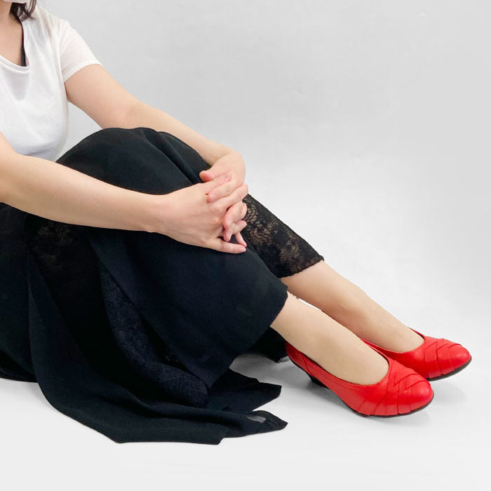 【5周年】Airystep 美脚レザーバレエシューズ #059-6051