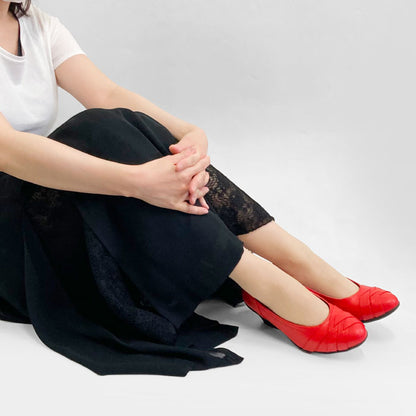 【5周年】Airystep 美脚レザーバレエシューズ #059-6051