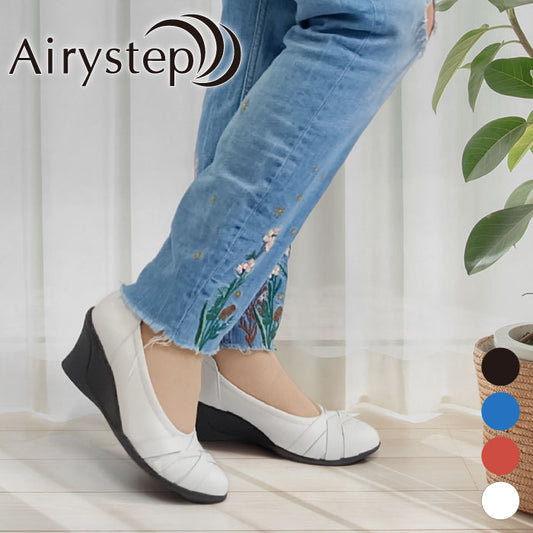 【5周年】Airystep 美脚レザーバレエシューズ #059-6051