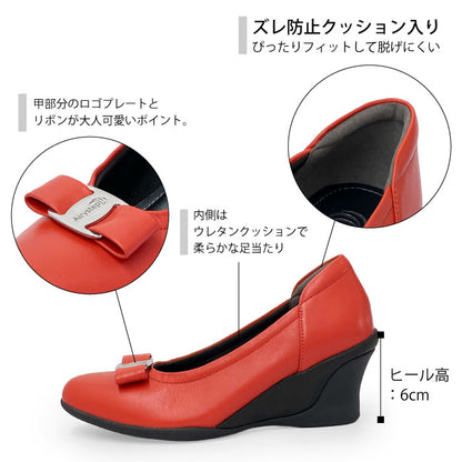 Airystep 美脚レザーバレエシューズ 059-6052aw