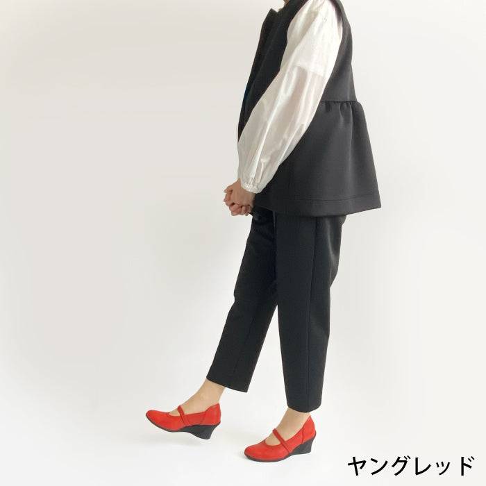Airystep 美脚レザーバレエシューズ 059-6053aw