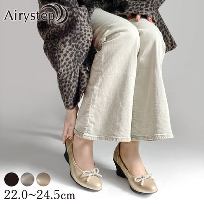 Airystep 美脚レザーバレエシューズ 059-6055aw