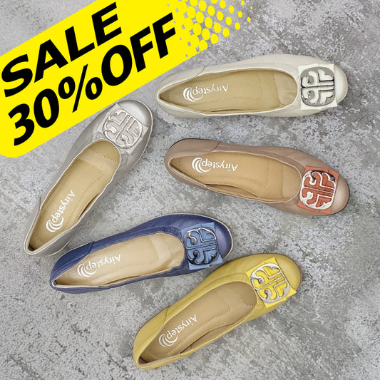 【FINAL SALE 対象】Airystepレザーバレエシューズ059-6360ss