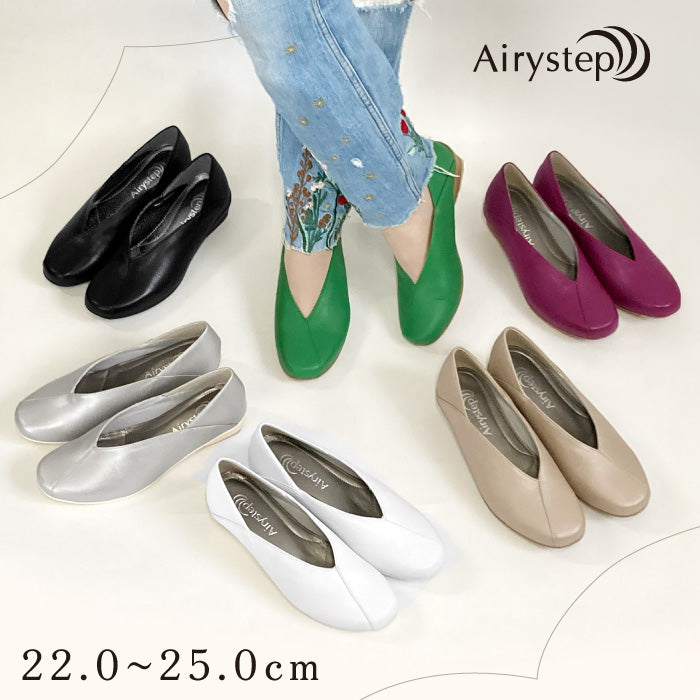 Airystep レザースリッポンシューズ 059-7537ss
