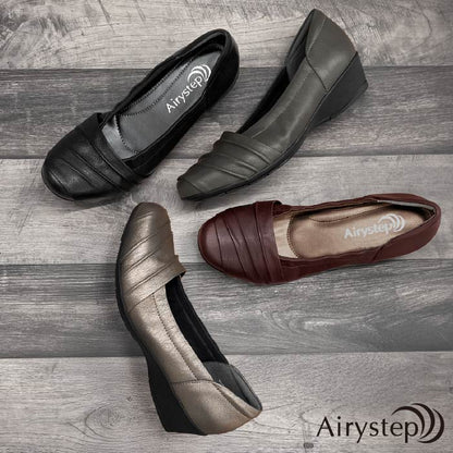 Airystepレザーバレエシューズ059-7574aw