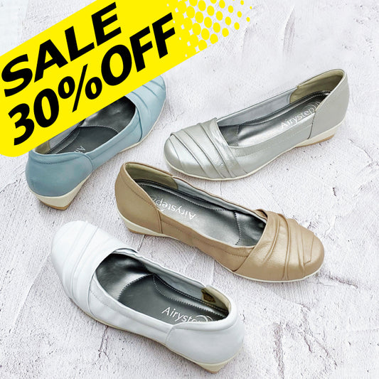 【FINAL SALE 対象】Airystepレザーバレエシューズ059-7574ss