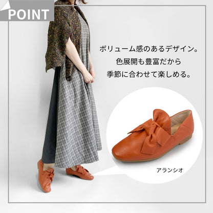 BEAUTYCREW CASUAL レザーリボンシューズ 059-8346aw