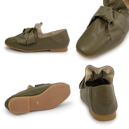 BEAUTYCREW CASUAL レザーリボンシューズ 059-8346aw