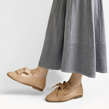 【FINAL SALE 対象】BEAUTYCREW CASUAL レザーリボンシューズ 059-8346aw