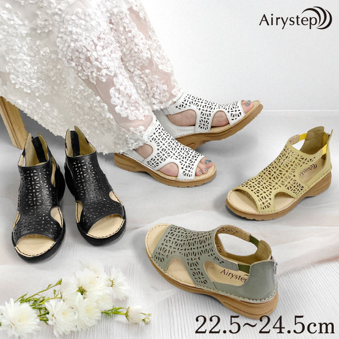 【SALE】Airystep レザーサマーシューズ 069-1309
