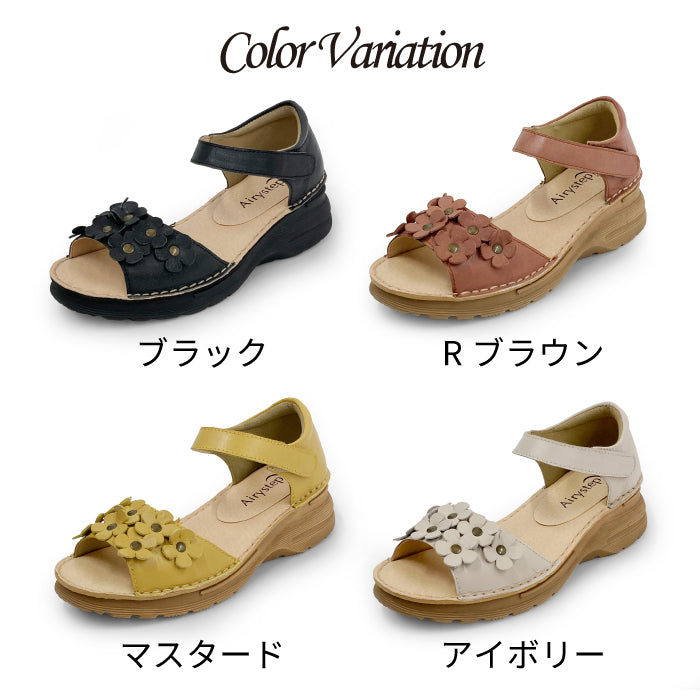 【SALE】Airystep レザーサマーシューズ 069-1312