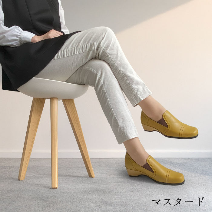 Airystep レザー スリッポンシューズ 082-0228aw