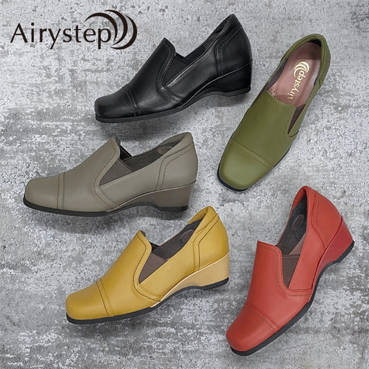 Airystep レザー スリッポンシューズ 082-0228aw