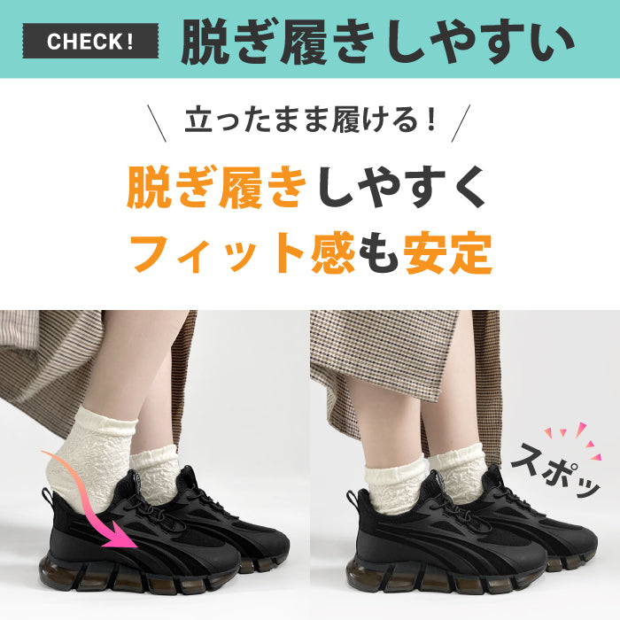 SMART WALK +Plus リカバリー防水スニーカー CLOUD WAVE 090-0101