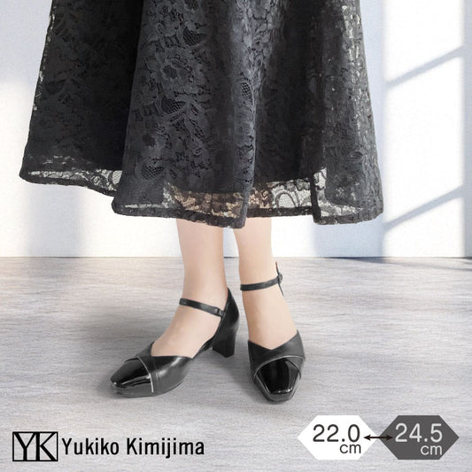 Yukiko Kimijima セパレートデザインパンプス 109-3175aw
