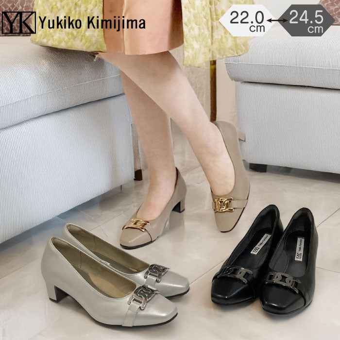 Yukiko Kimijima レザーパンプス 109-3178