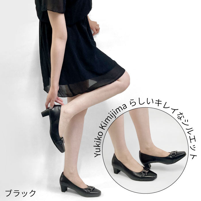 Yukiko Kimijima レザーパンプス 109-3178