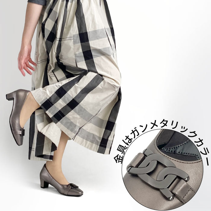 Yukiko Kimijima レザーパンプス 109-3178aw