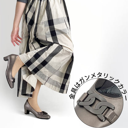 Yukiko Kimijima レザーパンプス 109-3178aw