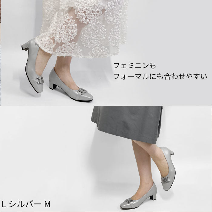 Yukiko Kimijima レザーパンプス 109-3178
