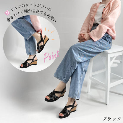 Yukiko Kimijima サンダル コルク ヒール 109-3251