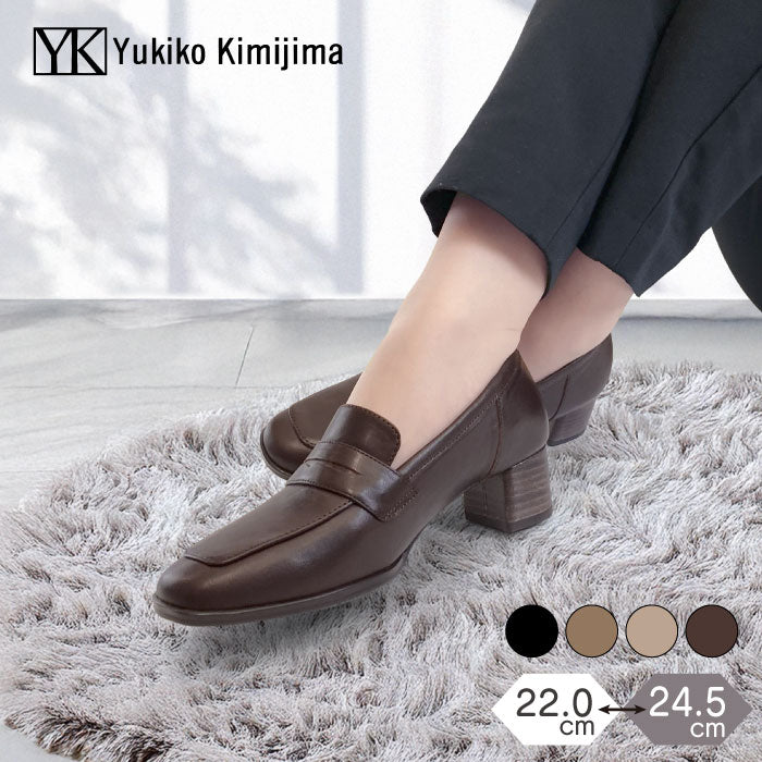 yuki！ポインテッドローファー ウエッジパンプス 2025AWBI：甲浅ポインテッドトゥ ローファー（124）ブラックE – mamian