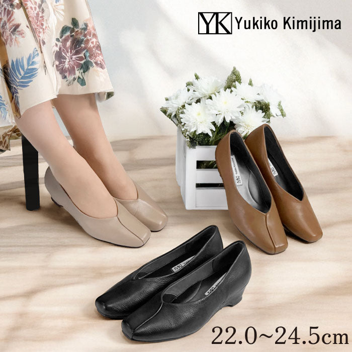 Yukiko Kimijima レザーパンプス 109-7920ss