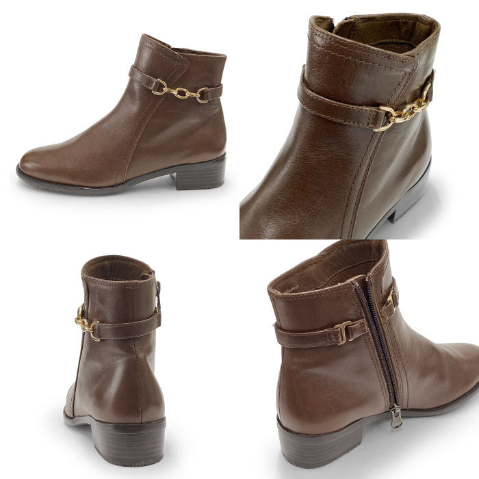 Yukiko Kimijima レザーショートブーツ109-9120