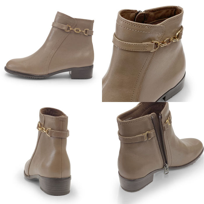 Yukiko Kimijima レザーショートブーツ109-9120