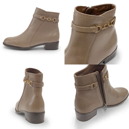 Yukiko Kimijima レザーショートブーツ109-9120