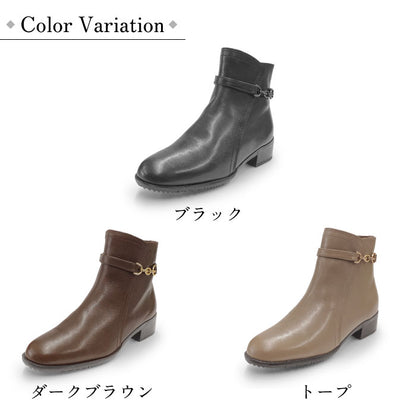 Yukiko Kimijima レザーショートブーツ109-9120