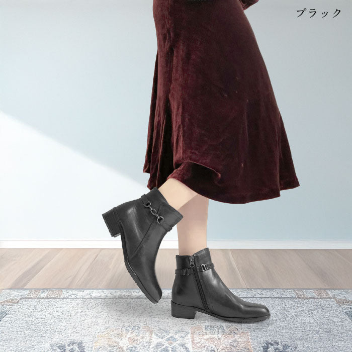 Yukiko Kimijima レザーショートブーツ109-9120