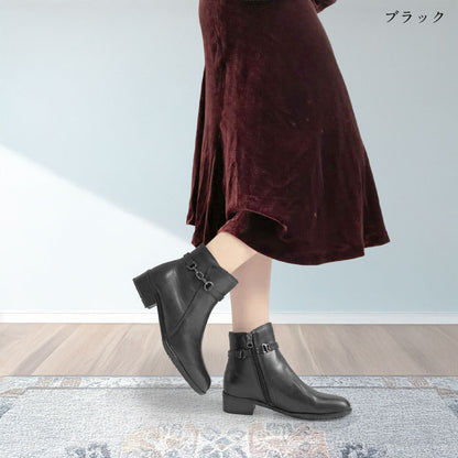 Yukiko Kimijima レザーショートブーツ109-9120