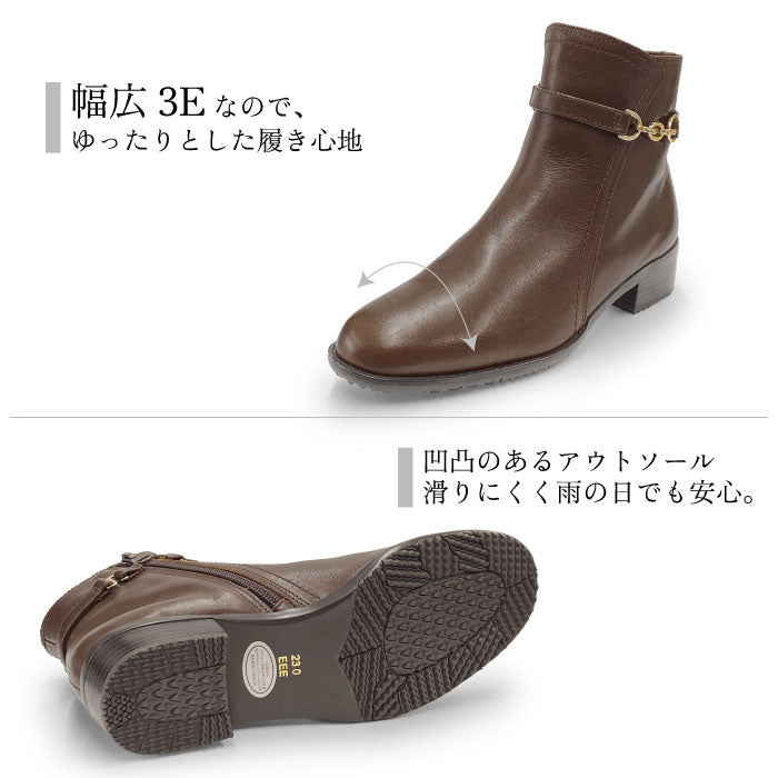 Yukiko Kimijima レザーショートブーツ109-9120