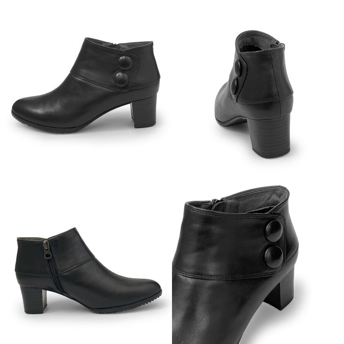 Yukiko Kimijima レザーショートブーツ109-9247