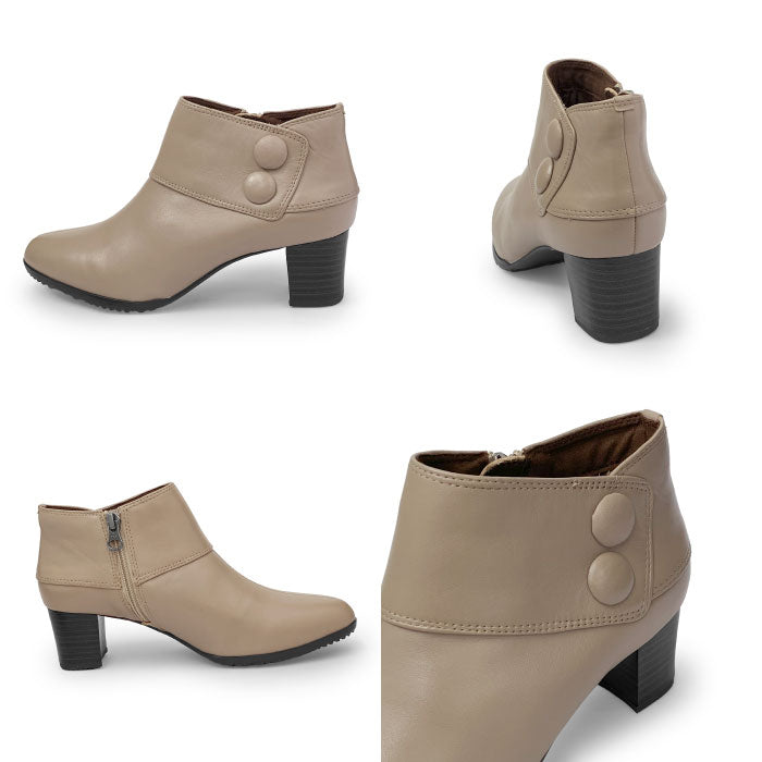 Yukiko Kimijima レザーショートブーツ109-9247